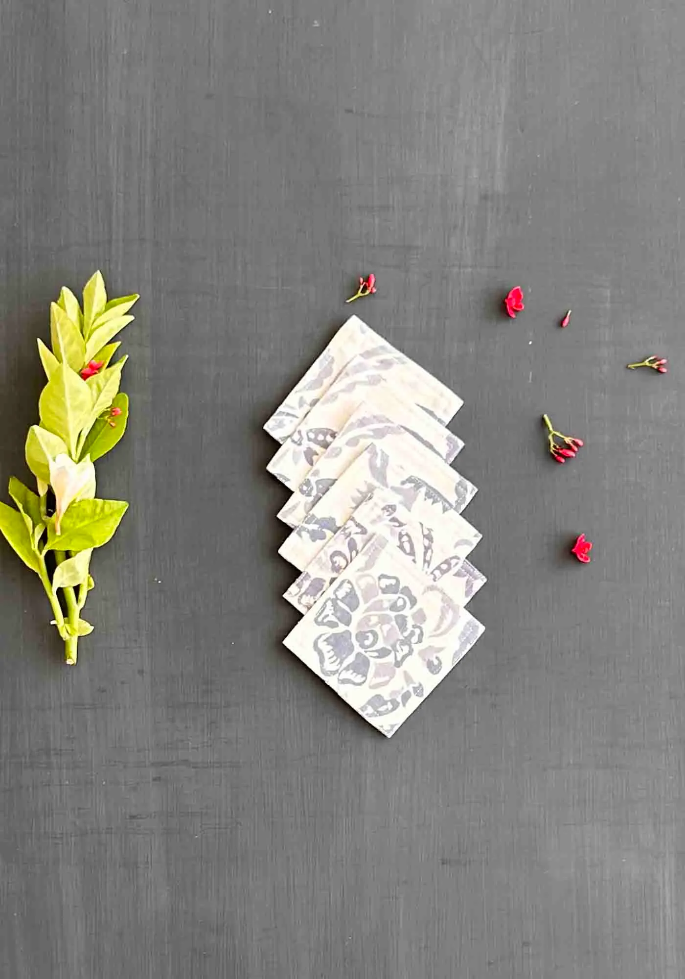 Hand Block Printed tea coaster