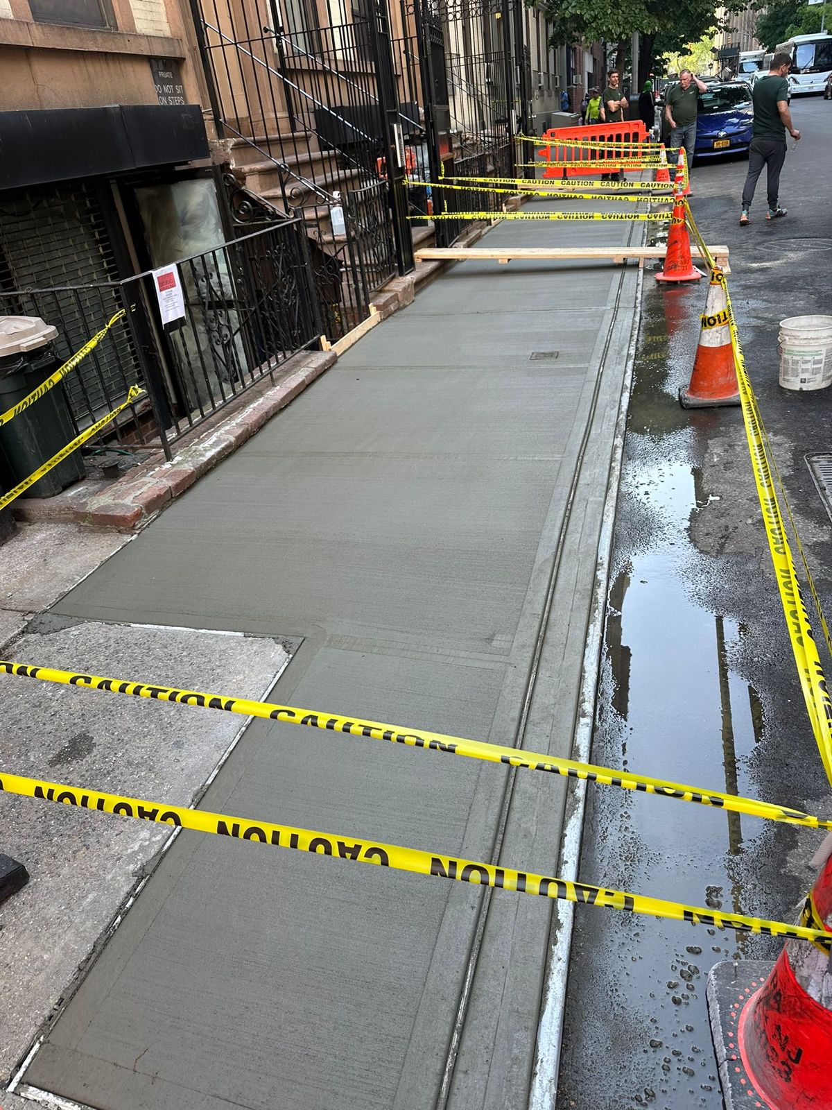 Sidewalk Repair after working