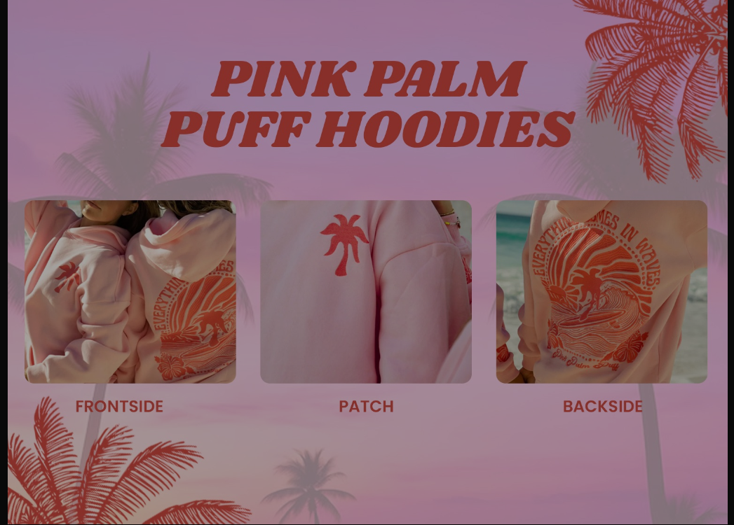 Stay Cozy and Stylish: Discover the Pink Palm Hoodie