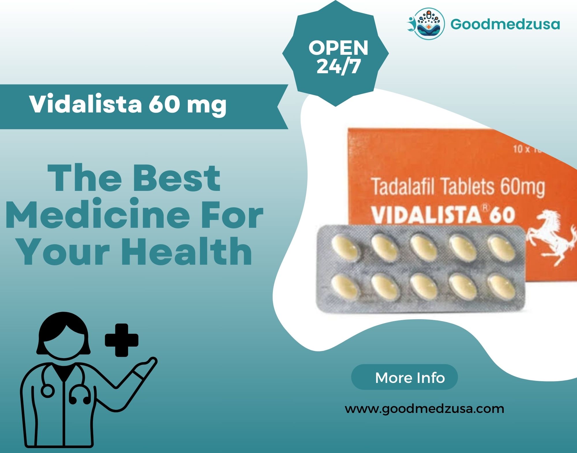 Vidalista 60 mg – The Best Medicine For Your Health