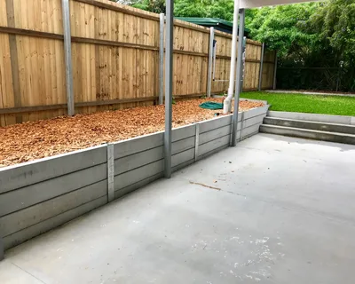 Brisbane Concrete Sleeper Retaining Walls