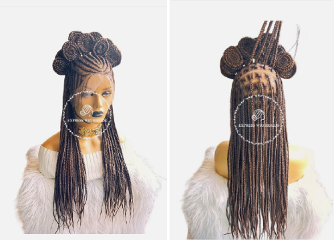 Knotless braid wig