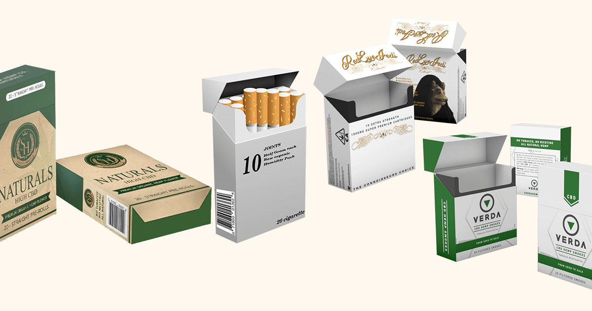 Custom printed cigarette boxes