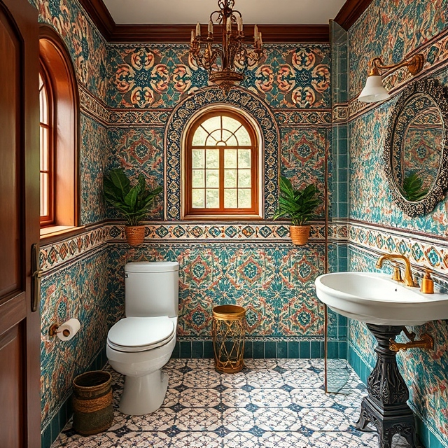 Transform Your Bathroom with Stunning Moroccan Tile Designs