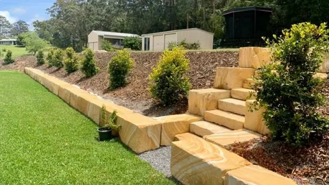 Sandstone Retaining Walls Brisbane