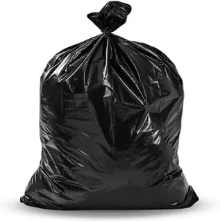 black garbage bags