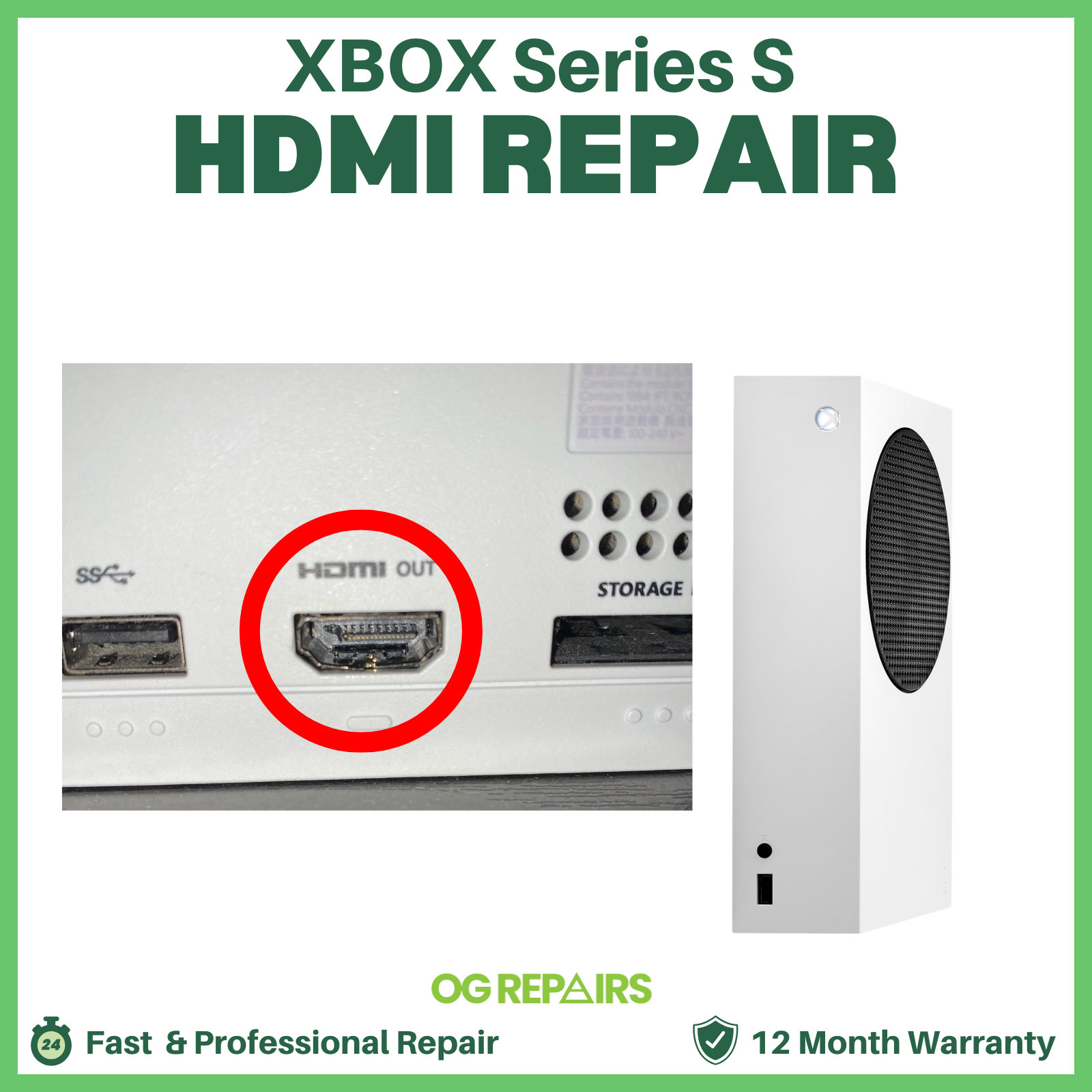 Xbox series s HDMI repair