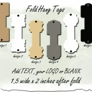 Fold Over Hang Tag Template