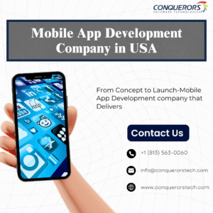 As a leading mobile app development agency in the USA, Conquerors Technologies creates both native and hybrid mobile applications using cutting-edge frameworks like React Native, Flutter, and Ionic.