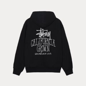 Stussy Cali Grown Zip Hoodie Black