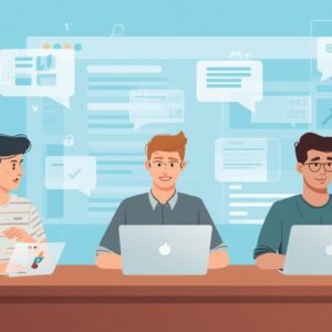 group discussion around troubleshooting