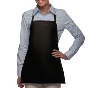 black apron