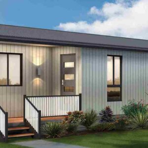 Modern Prefabricated house with durable and energy-efficient design.