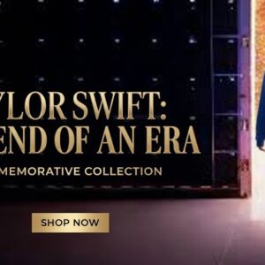 Taylor Swift The End Of An Era 2025 “Mamba & Mambacita Sports” Chest Graphic Royal Blue Oversized Crewneck Sweatshirt
