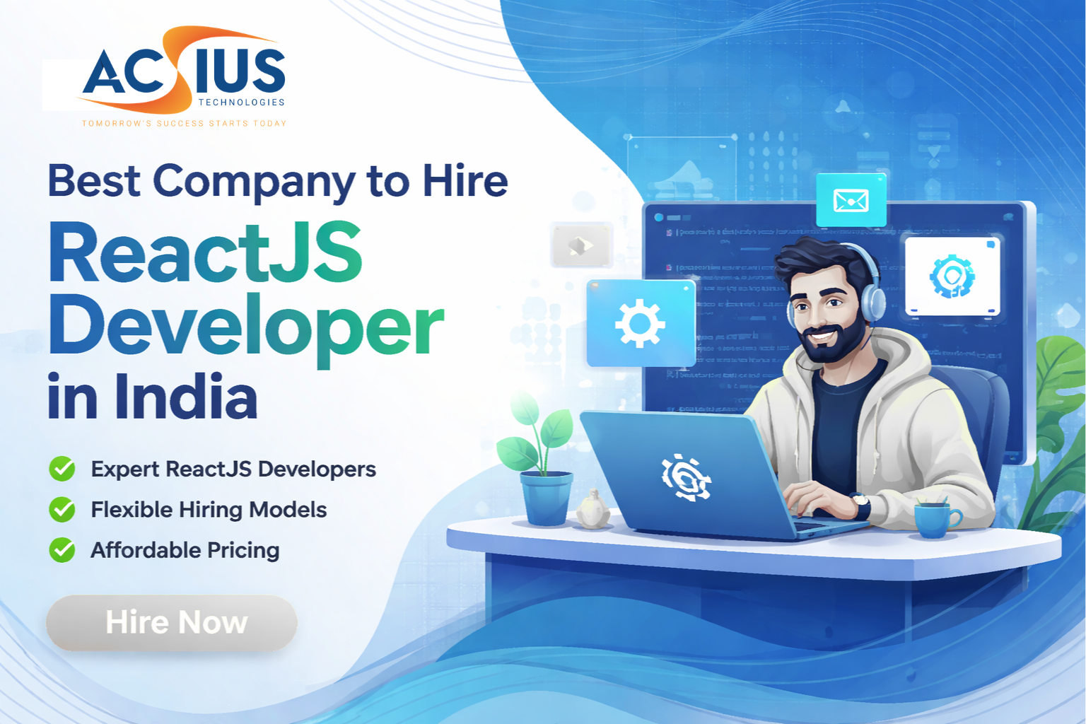 ACSIUS – Best Company to Hire ReactJS Developer in India
