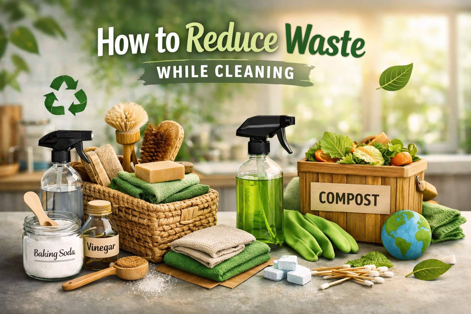 How to Reduce Waste While Cleaning