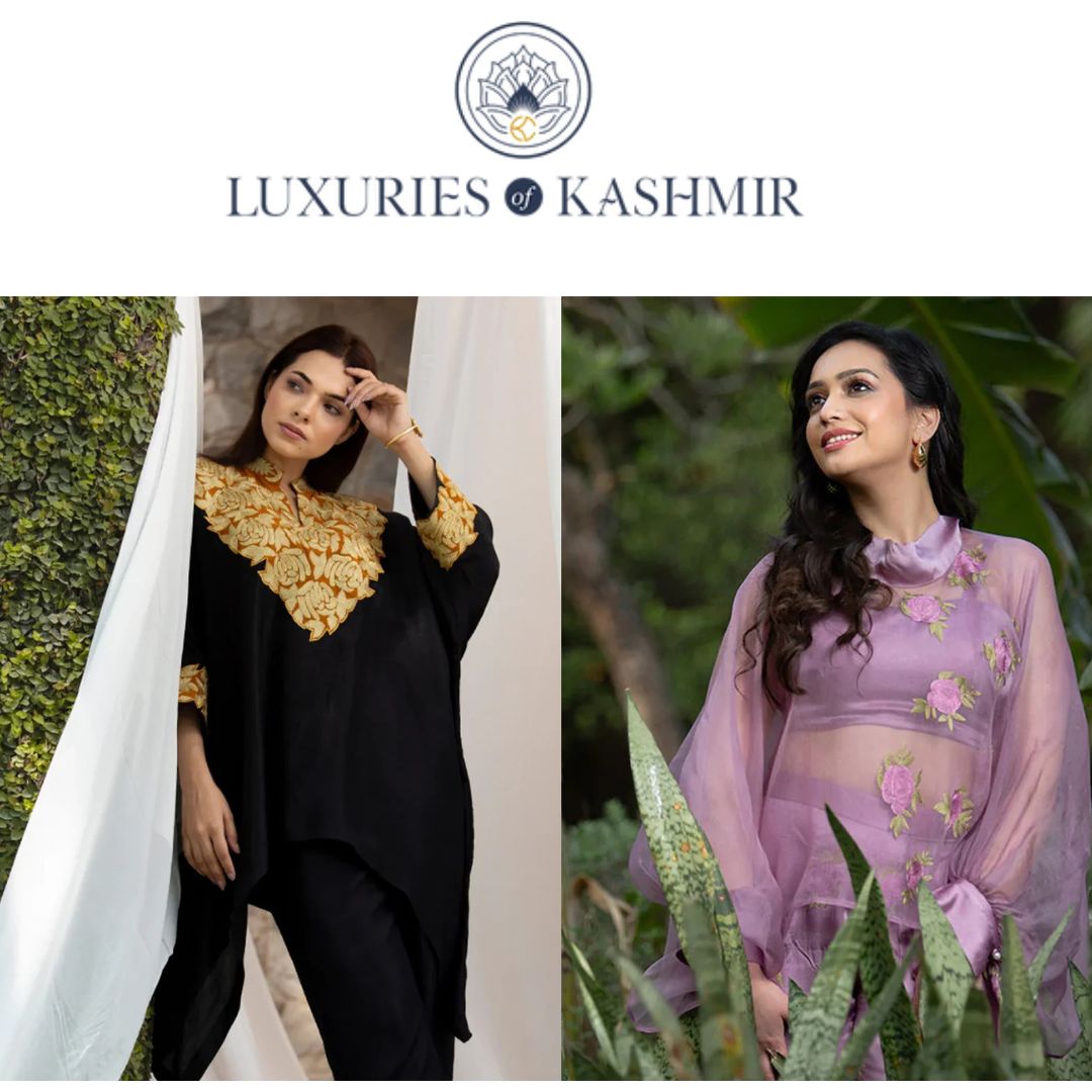 Kashmiri Handcrafted Clothing, Kashmiri clothing online , kashmiri clothing, Authentic Kashmiri handcrafted clothing online, Kashmiri embroidery, Aari embroidery