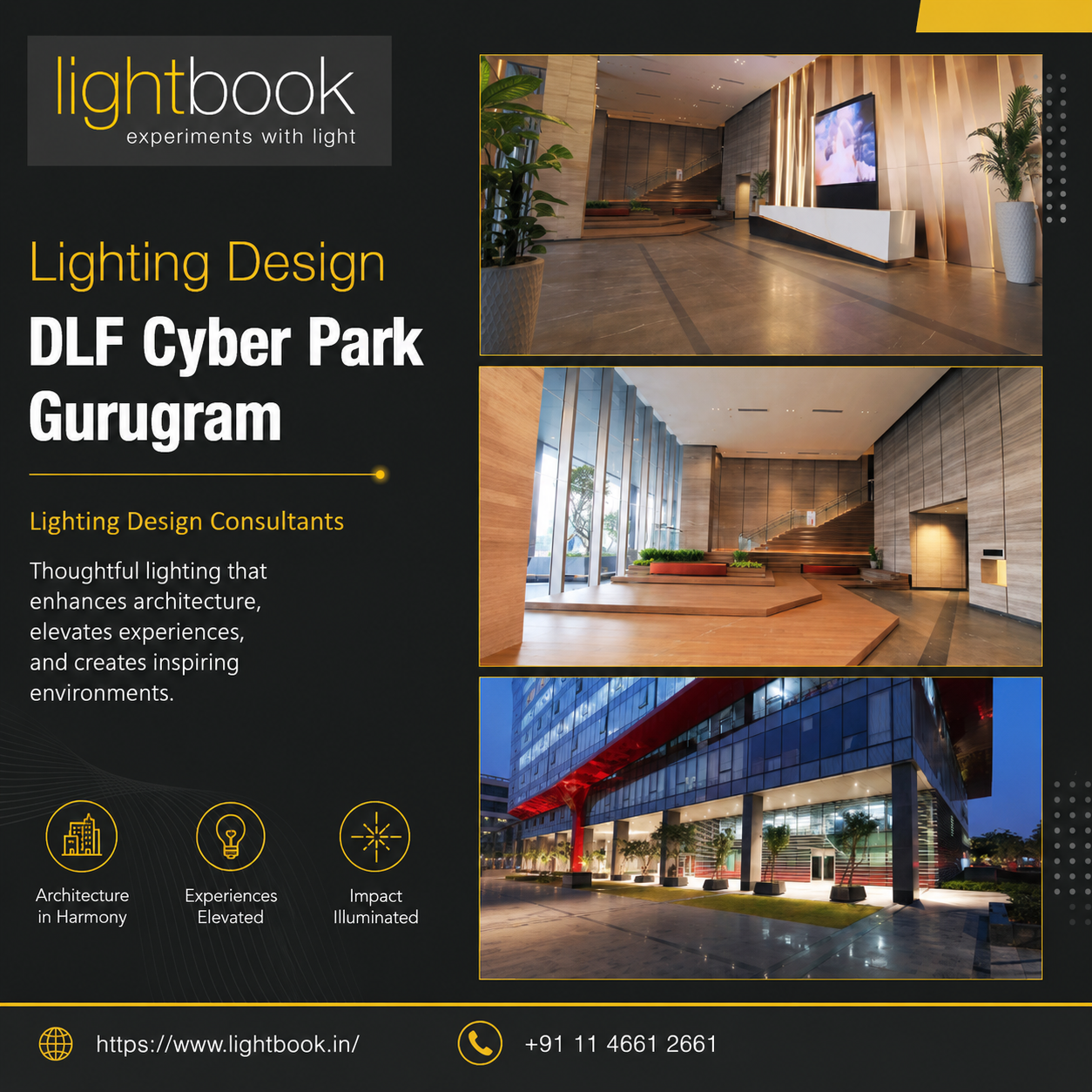 Lighting Design DLF Cyber Park Gurugram, Lighting Design Consultants