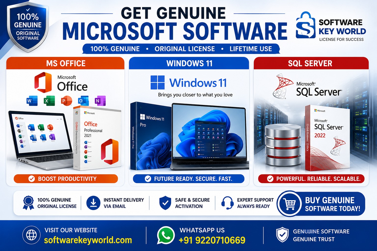 Microsoft Office license, Windows 11 key, SQL Server license, buy genuine software, cheap Microsoft keys, lifetime activation license, SoftwareKeyWorld