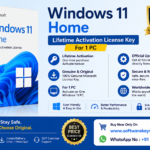 Windows 11 Pro, lifetime activation, license key, 32/64-bit, single PC license, genuine Microsoft software