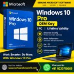 Windows 10 Home key, Windows 10 Home OEM key , OEM license, lifetime activation, 1 PC license, digital key, Windows activation, genuine Windows license, SoftwareKeyWorld