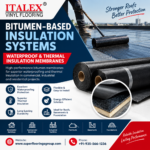 Bitumen-based insulation systems, Bitumen waterproofing membrane, Bitumen insulation materials India, Roof waterproofing solutions, Basement waterproofing systems, Industrial waterproofing materials, Construction insulation materials India
