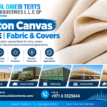 cotton canvas UAE, canvas fabric covers, heavy duty canvas, outdoor protective covers, canvas for construction and agriculture, fabric and tarpaulin supplier Sharjah